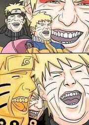 Laughing naruto