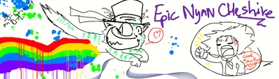 Epic nyan cheshire cat by dj crunch-d3etxnb