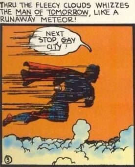 Supes goes to gay city