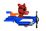 Foxy in a plane