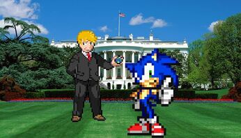 Sonic and Donald Trump