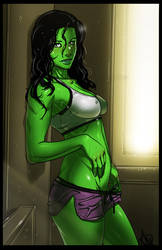 She hulk fan art by ganassa dba1ntm-250t