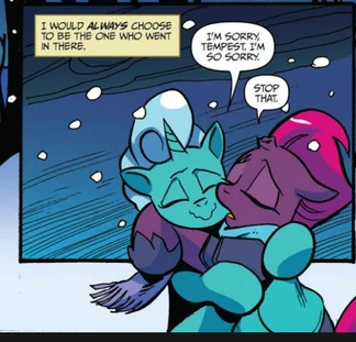 Tempest and glitter drop