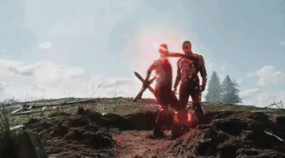 The Flash heart grab