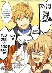 Arthur and mordred