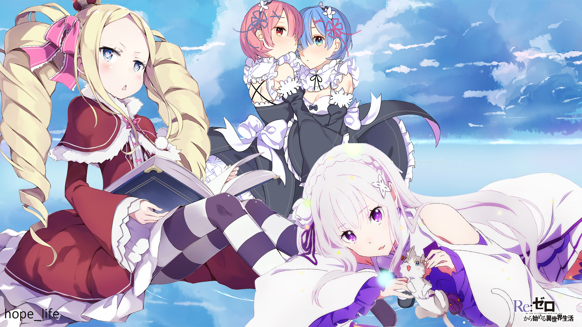 Re:ZERO -Starting Life in Another World Anime Rem Ram Emilia Re