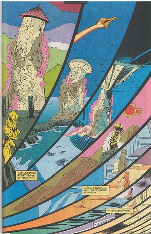 Captain Britain + Meggan infused with the Energy Matrix destroy the Tower Matrix on Every Level of Reality (2) Captain Britain + Meggan infused with the Energy Matrix destroy the Tower Matrix on Every Level of Reality (2)