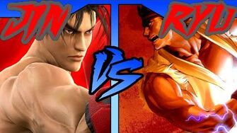 FICTIONAL FIGHTS - Jin VS Ryu (Tekken VS Street Fighter)