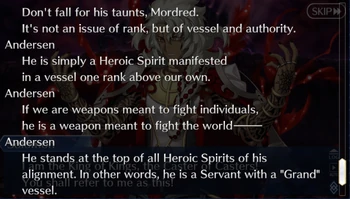Grand Servants - Normal Servants Grand Servants - Normal Servants