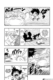 Goku dodges lightning Goku dodges lightning