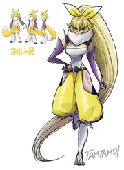 Renamon gijinka by tamtamdi db4dxr8-pre