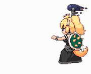 Bowsette and Chompette pixel gif