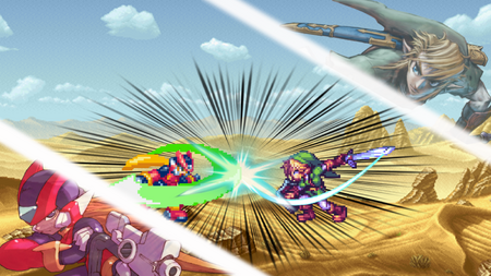 Zero VS Link Fight (Sharaku)