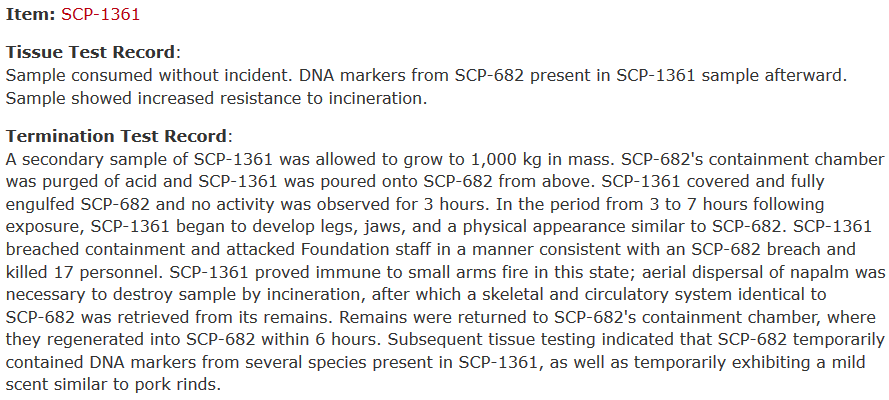 SCP-682 VS SCP-1237 based on Experiment Logs by Dr Gears: https
