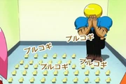 Bo-bobo crying over chickens
