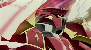 Gallantmon Throws his Spear