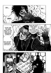 Alucard's gun explodes 2 (Hellsing Chapter 77)
