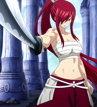 Fairy Tail - Erza Scarlet wearing Clear Heart Clothing
