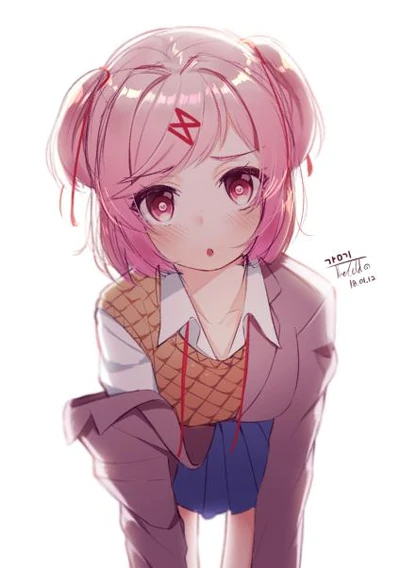 Natsuki doki doki literature club drawn by the cold d76bbf39a9ffe499490cb73ec1bd645e
