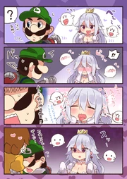 Boo luigi princess daisy and princess king boo luigi s mansion mario series and new super mario bros u deluxe drawn by suzuki toto sample-ca3fa2a6cecf5409c2bfebd5c6ffcfc2