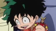 Deku is highly shocked