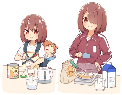 Hoshino hinata and hoshino miyako watashi ni tenshi ga maiorita drawn by manse sample-9a14ddebb34f8bd5b0ccdc0b29e8271f