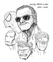 Cyclops hulk iron man spider man and stan lee spider man series and etc drawn by parallax05 564f48a85f057d9a851a61d115a03820