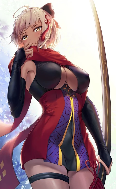 Okita souji and okita souji fate grand order fate series and koha ace drawn by pdxen sample-af6e5332eab6000baa5dfefba09f926c