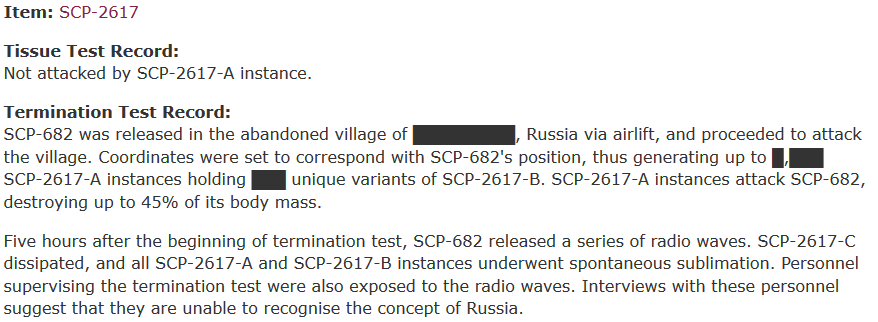 Fierian's SCP-682 Mass Test Log - Foundation Test Logs