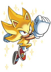 Sonic Archie Super Sonic (Render2)