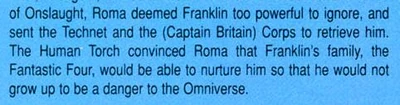Franklin potential danger to the Omniverse Franklin potential danger to the Omniverse