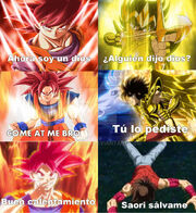 Goku vs seiya by pan sayan-d73wi42