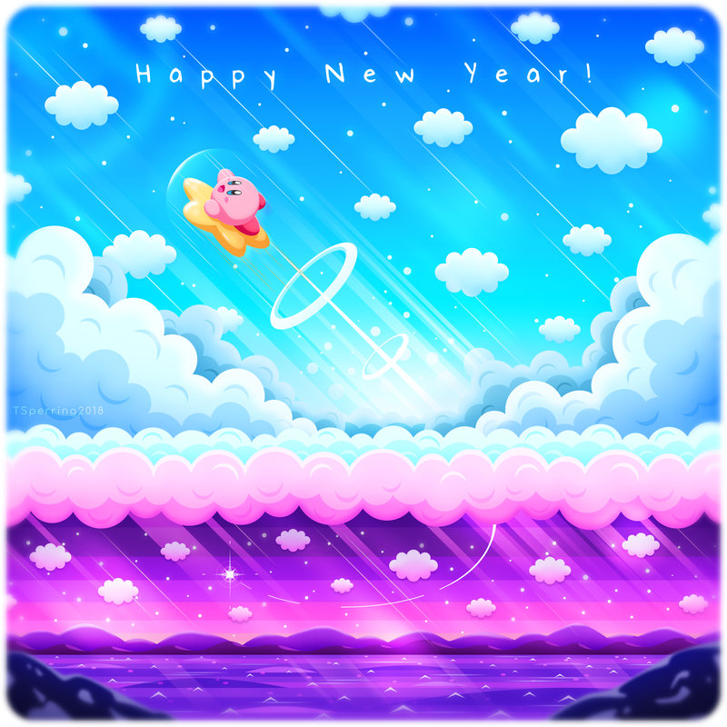 Kirby happy new year by sleepless piro-dc1guta