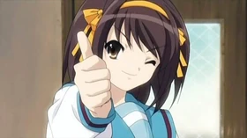 Haruhi Thumbs up