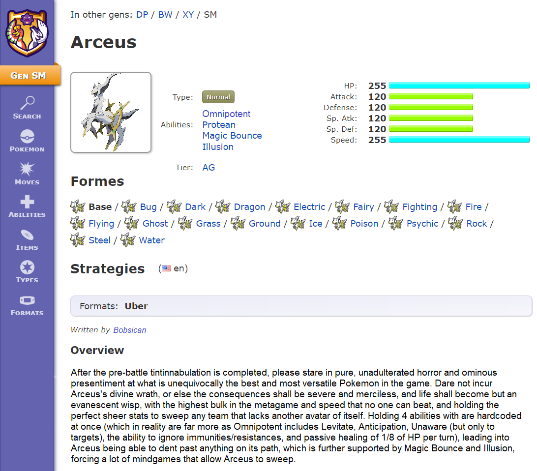 Arceus the strongest Pokémon