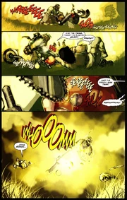 Shotgun and explosion