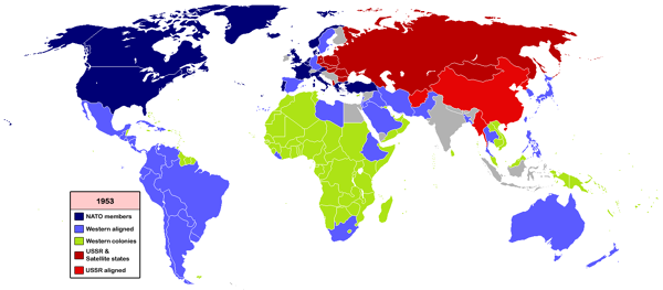Cold War WorldMap 1953 Cold War WorldMap 1953