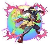 Lucario mega evolve artwork unofficial by tomycase-d6i3sip