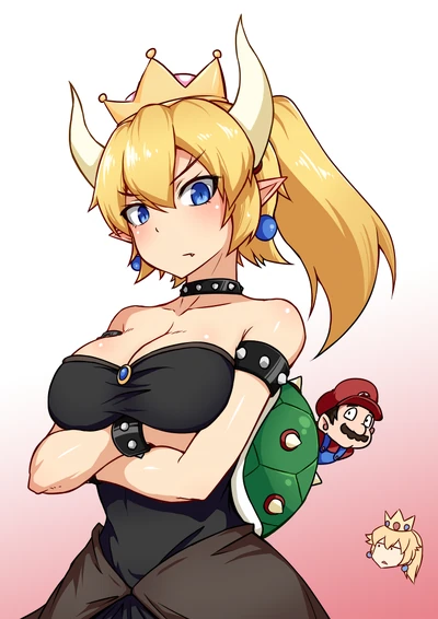 Bowsette mario and princess peach mario series new super mario bros u deluxe ore no imouto ga konna ni kawaii wake ga nai and super mario bros drawn by dream demon 16b976b4d1b9beee675