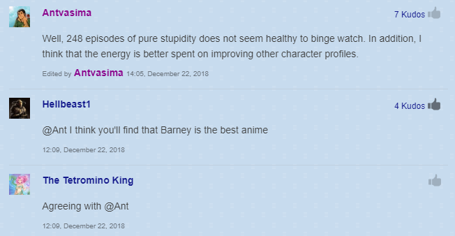 Ant hates Barney