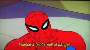 Spiderman-faint-smell-of-danger
