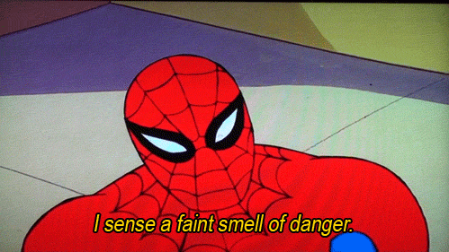 Spiderman-faint-smell-of-danger