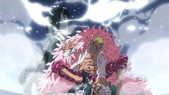 One Piece Òâ»Òâ│ÒâöÒâ╝Òé╣ - Doflamingo fights KUZAN Aokiji to save Smoker-2