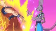 Beerus flicks Goku