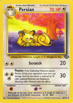 Persian Pokemon Card