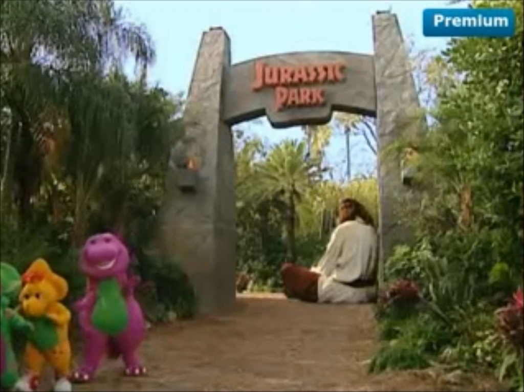 Barney is to Jurassic Park what Donkey Kong is to Mario
