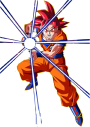 Goku ssj god by inesdbz-d63rjwd