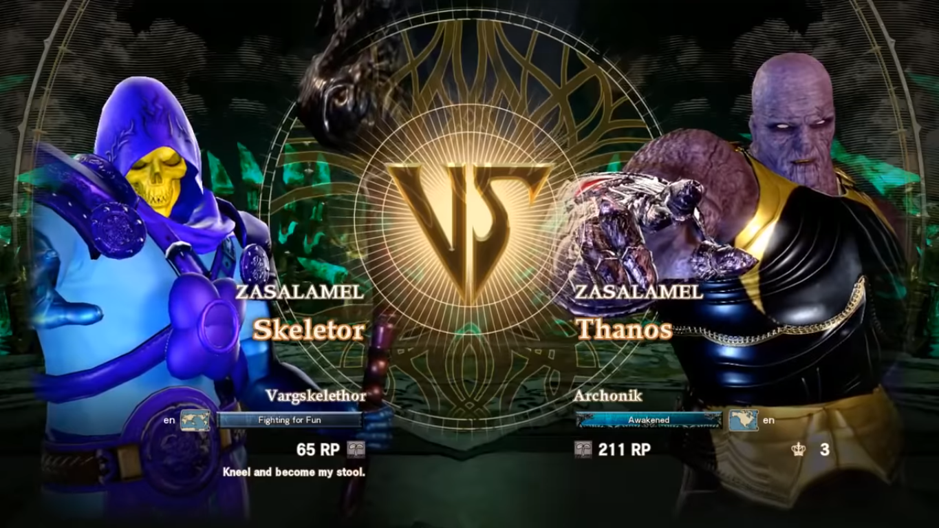 Skeletor vs thanos