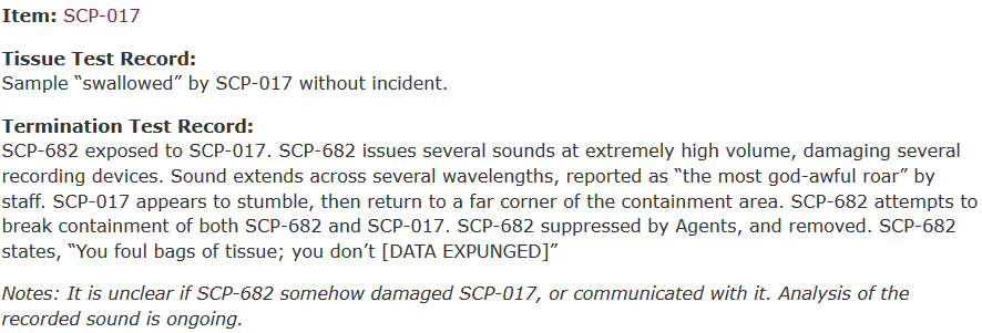 SCP-682, VsDebating Wiki