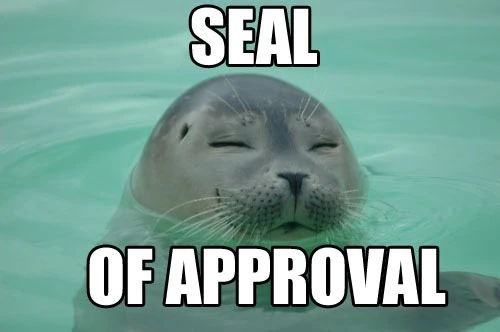 Seal-of-approval Seal-of-approval